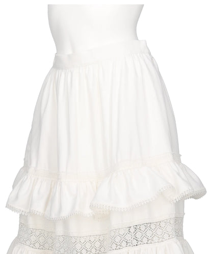 TIERED LACE FRILL SKIRT