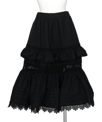 TIERED LACE FRILL SKIRT