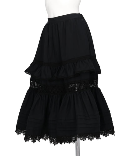 TIERED LACE FRILL SKIRT