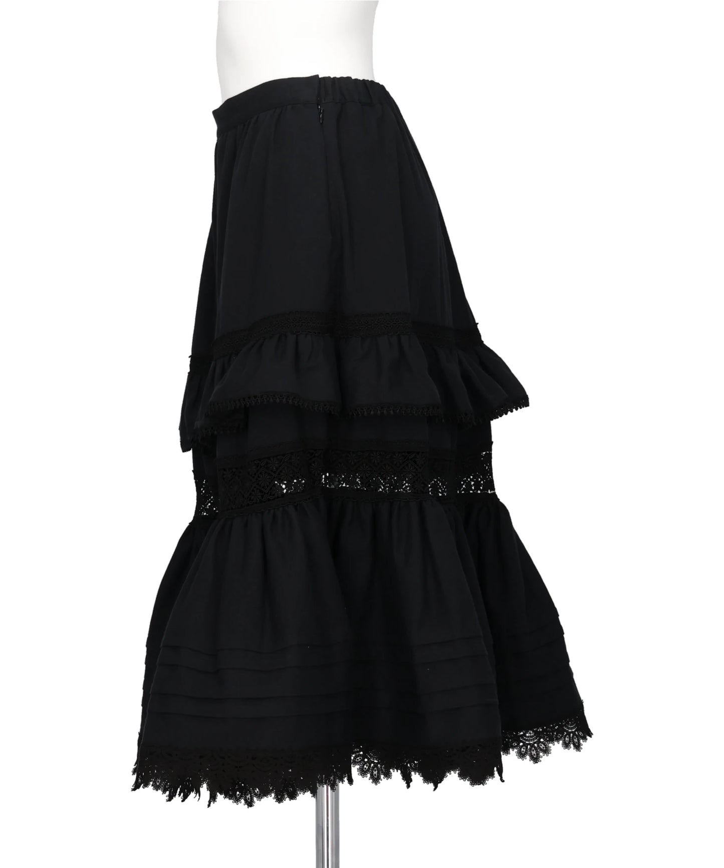 TIERED LACE FRILL SKIRT