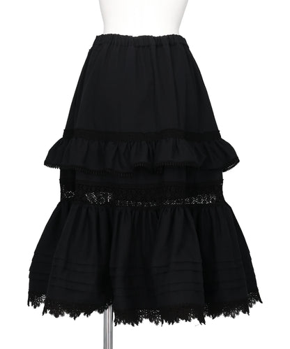 TIERED LACE FRILL SKIRT