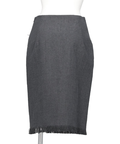 SANDBAG TWEED SKIRT