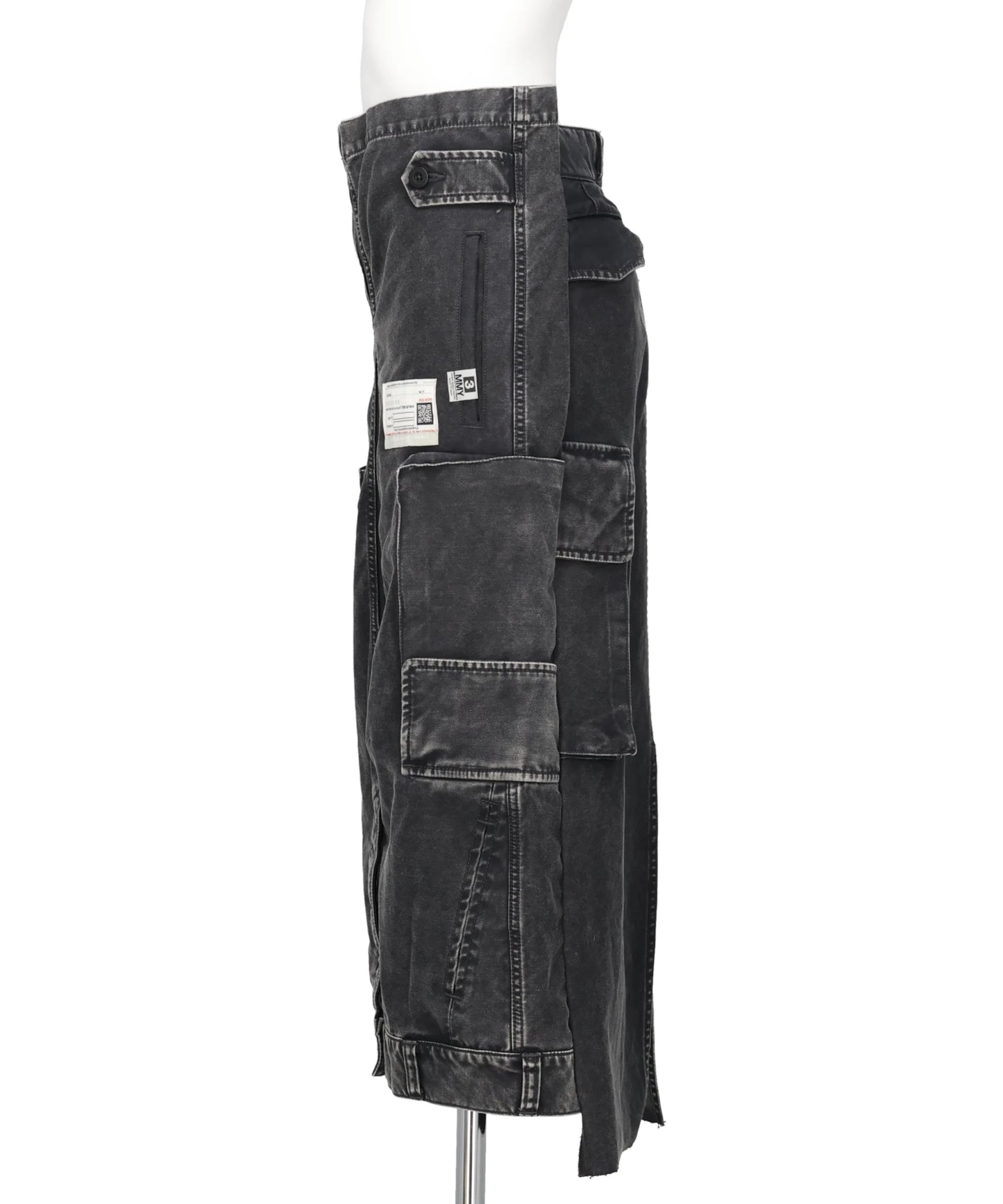 DISTRESSED CARGO SKIRT