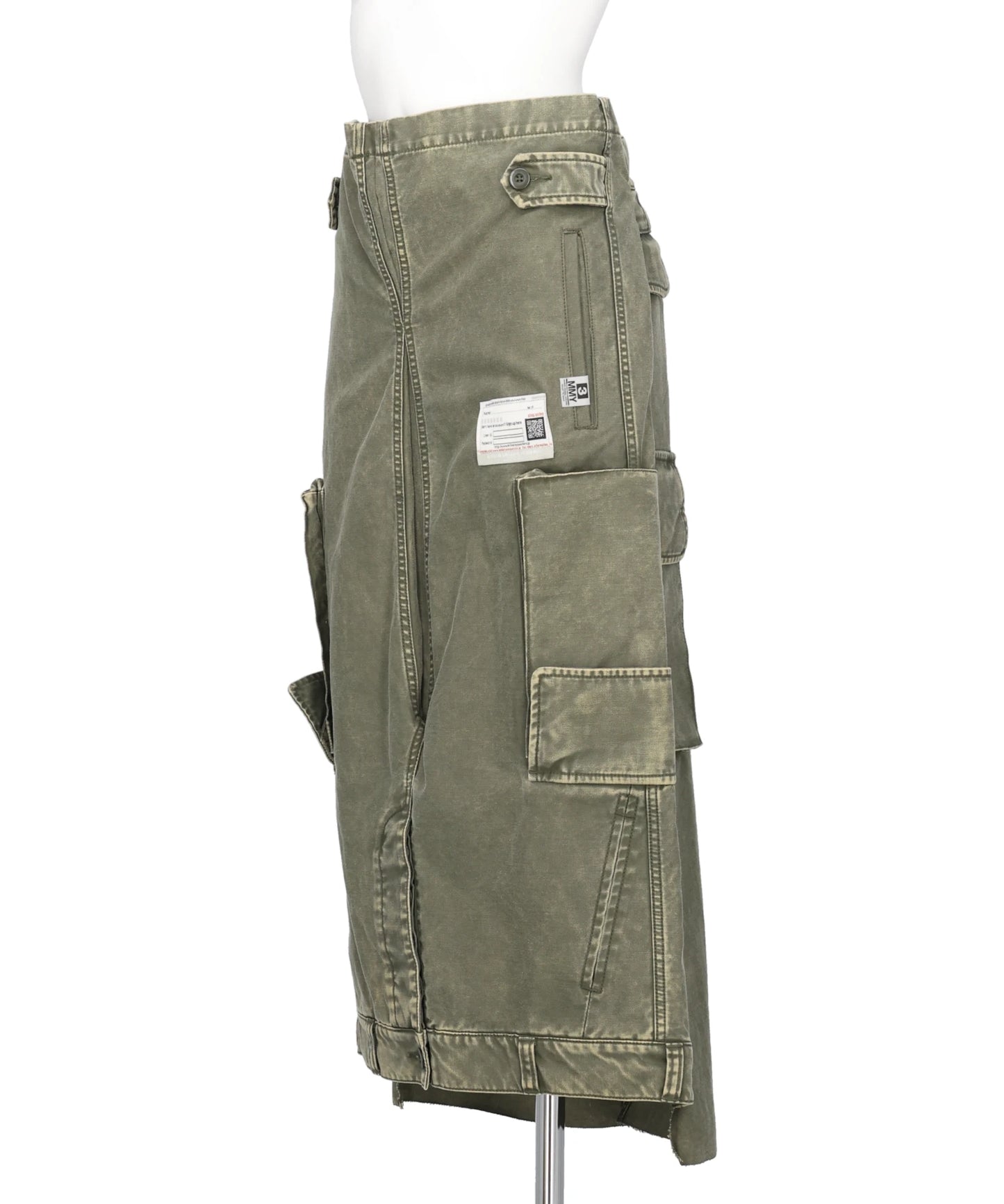 DISTRESSED CARGO SKIRT