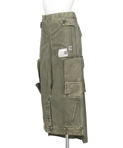 DISTRESSED CARGO SKIRT