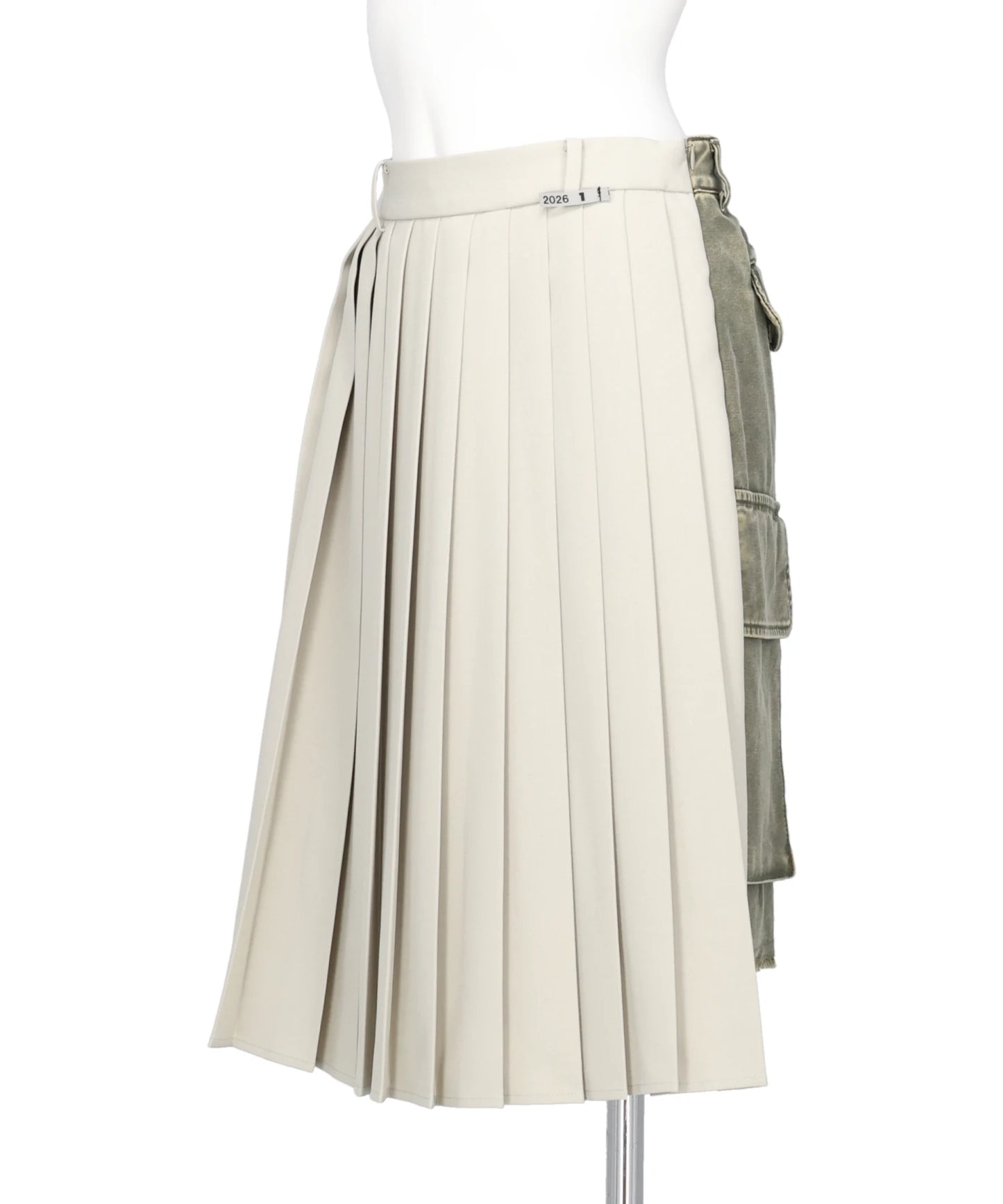 COMBINED PLEATS SKIRT× CARGO SKIRT