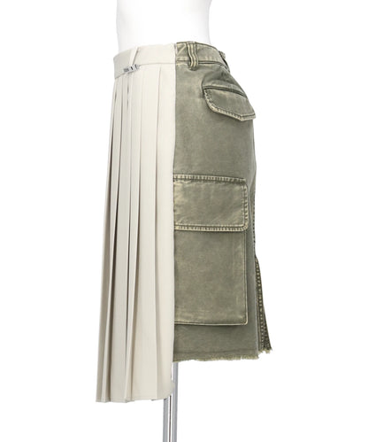 COMBINED PLEATS SKIRT× CARGO SKIRT