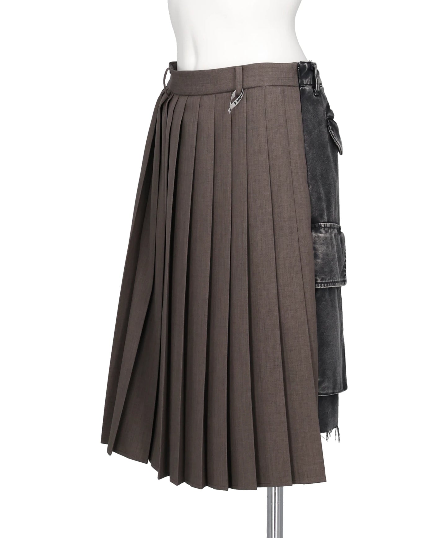 COMBINED PLEATS SKIRT× CARGO SKIRT