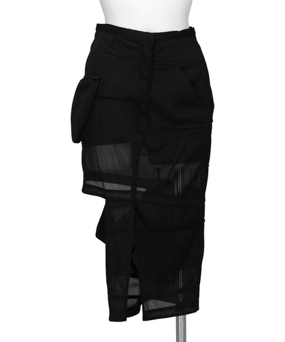 mukcyen(ムッシャン) 2026SS BAND PANEL SKIRT M266SK01