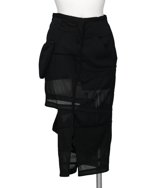 mukcyen(ムッシャン) 2026SS BAND PANEL SKIRT M266SK01