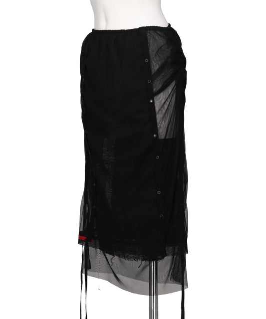 LAYERED TULLE GAUSE SKIRT