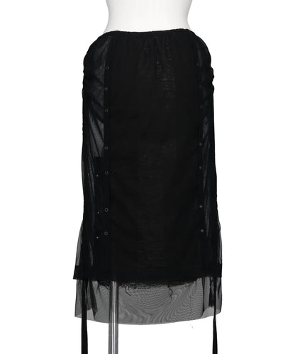 LAYERED TULLE GAUSE SKIRT