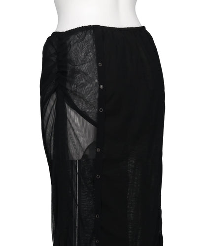 LAYERED TULLE GAUSE SKIRT