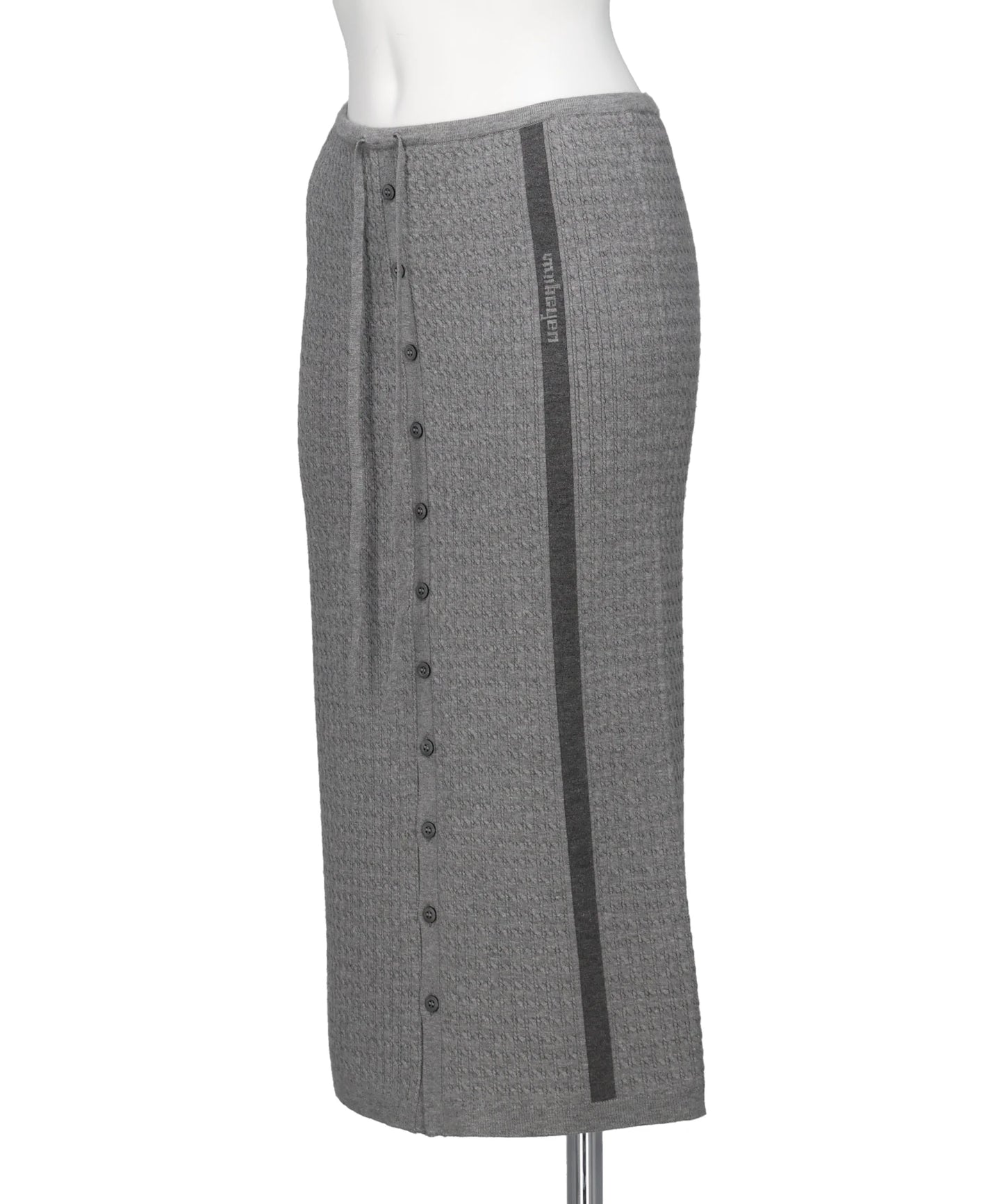 ECO VERO VEIL CABLE KNIT SKIRT