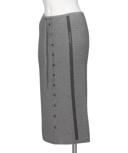 ECO VERO VEIL CABLE KNIT SKIRT