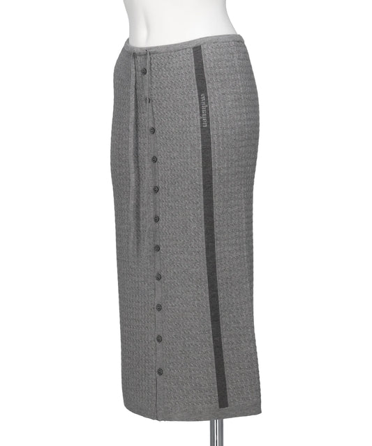 ECO VERO VEIL CABLE KNIT SKIRT