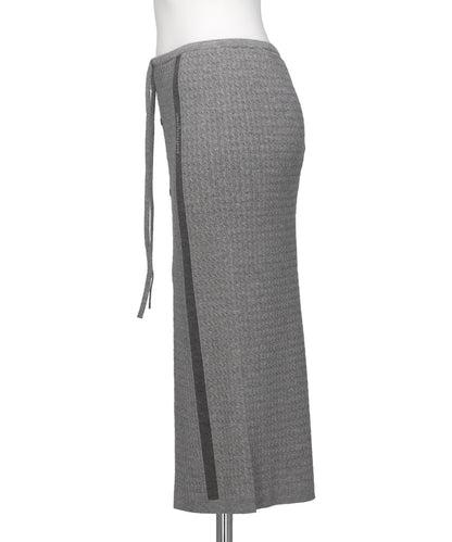 ECO VERO VEIL CABLE KNIT SKIRT
