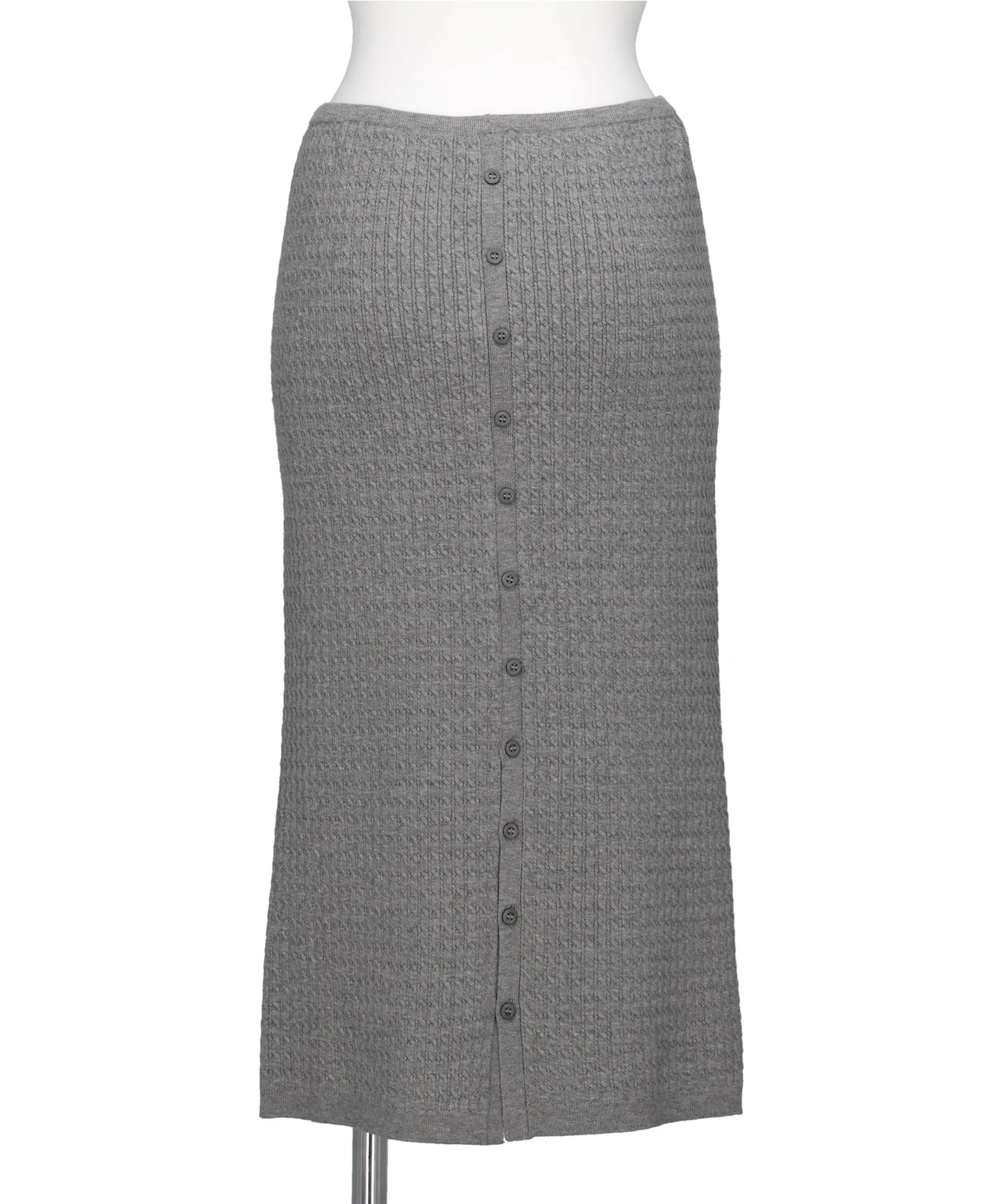 ECO VERO VEIL CABLE KNIT SKIRT
