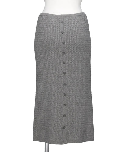ECO VERO VEIL CABLE KNIT SKIRT