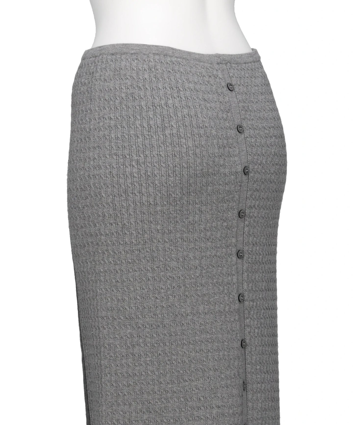 ECO VERO VEIL CABLE KNIT SKIRT