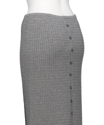 ECO VERO VEIL CABLE KNIT SKIRT