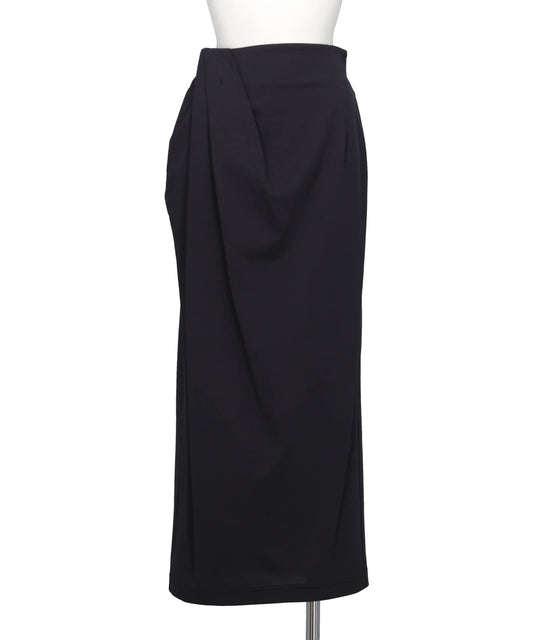 COTTON JERSEY ASYMMETRIC SKIRT