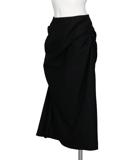 FLANNEL DRAPED SKIRT
