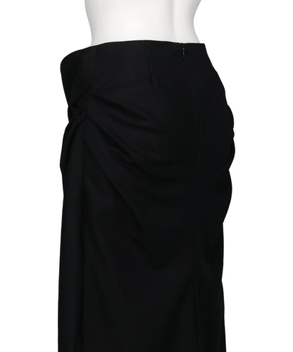 FLANNEL DRAPED SKIRT