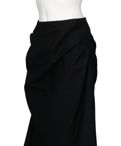 FLANNEL DRAPED SKIRT