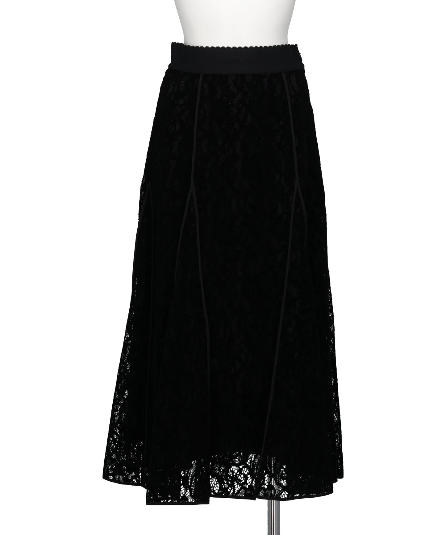 FETICO(フェティコ)FLOCKED LACE FLARED SKIRT