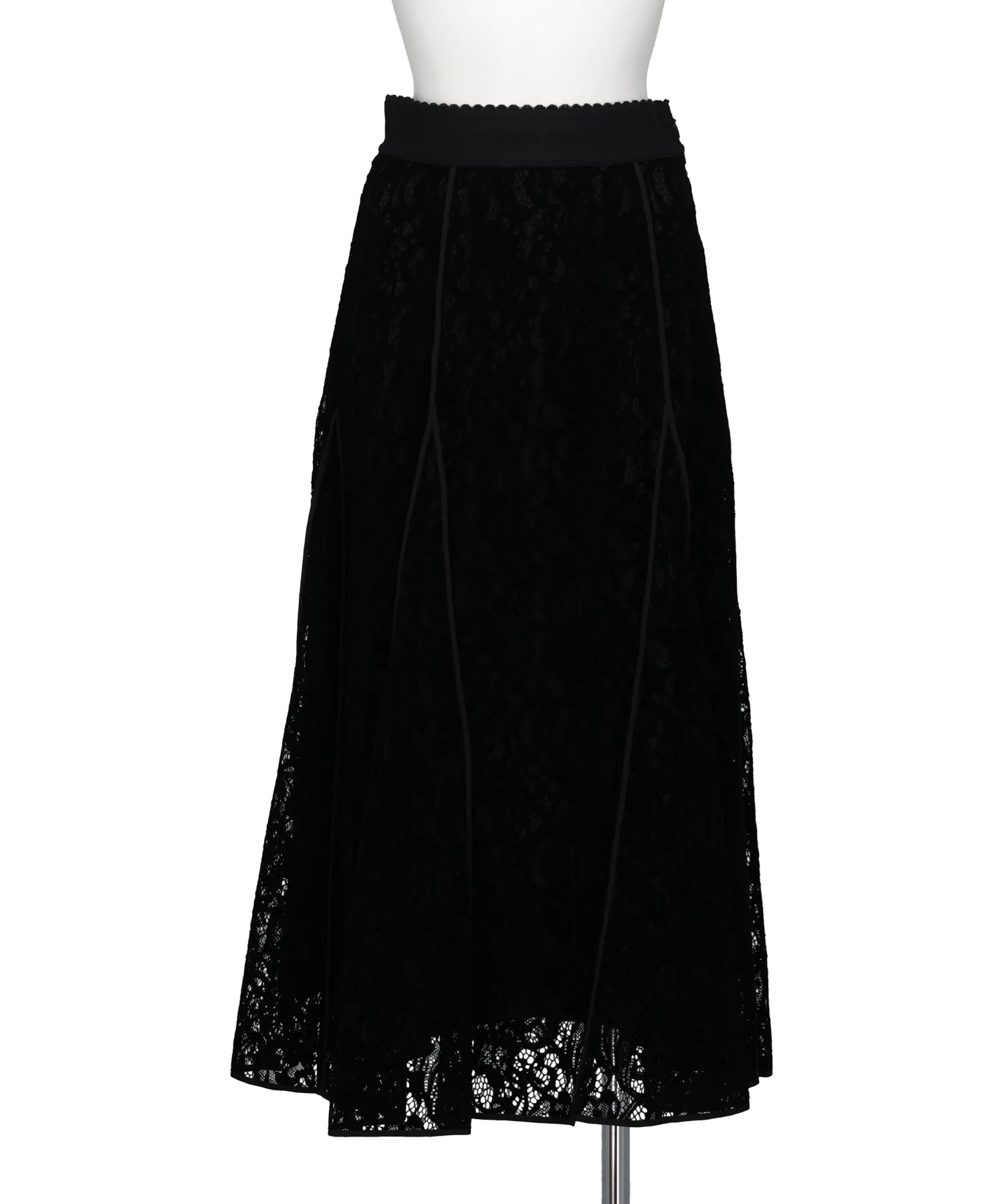 FETICO(フェティコ)FLOCKED LACE FLARED SKIRT