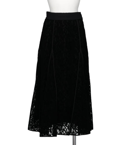 FETICO(フェティコ)FLOCKED LACE FLARED SKIRT