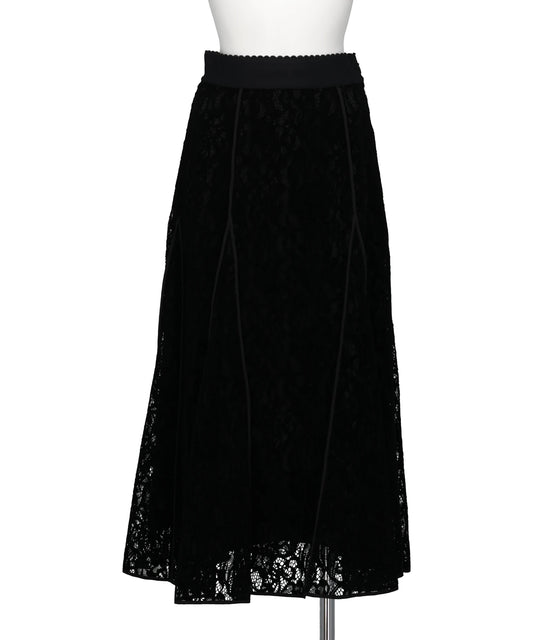 FETICO(フェティコ)FLOCKED LACE FLARED SKIRT