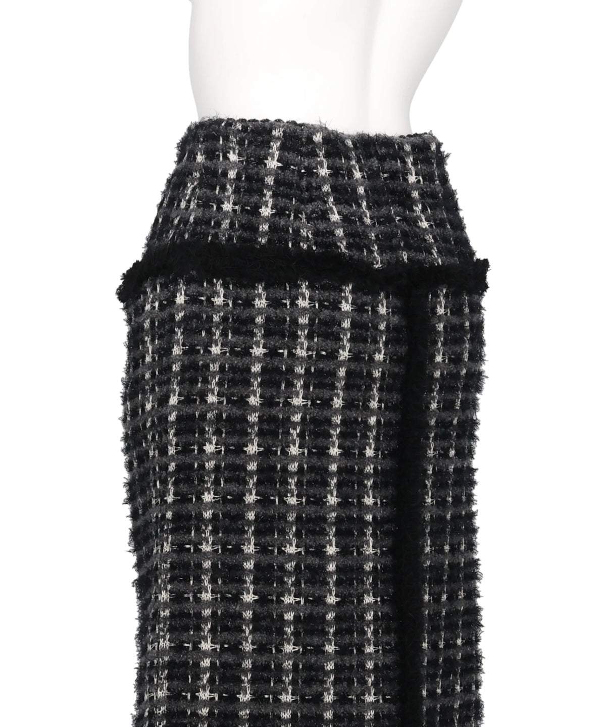 FETICO(フェティコ) 2026AW FRINGE TRIM TWEED KNIT SKIRT　FTC264-0713