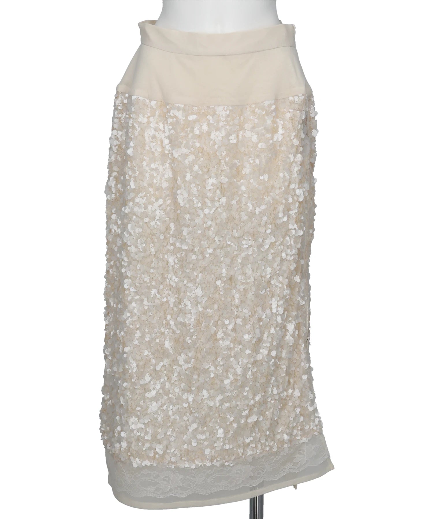 Chika Kisada(チカキサダ) 2026AW SEQUIN+LACE SKIRT　CS-26272