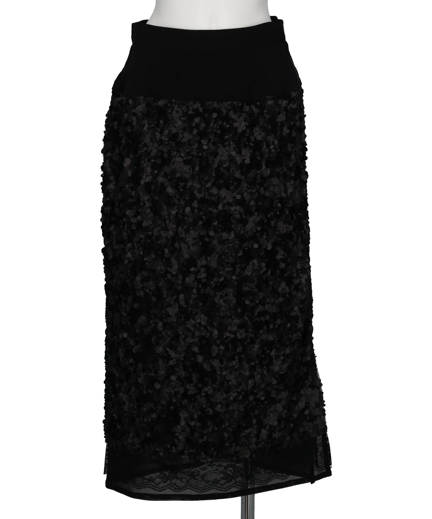 Chika Kisada(チカキサダ) 2026AW SEQUIN+LACE SKIRT CS-26272