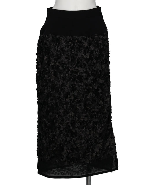 Chika Kisada(チカキサダ) 2026AW SEQUIN+LACE SKIRT CS-26272