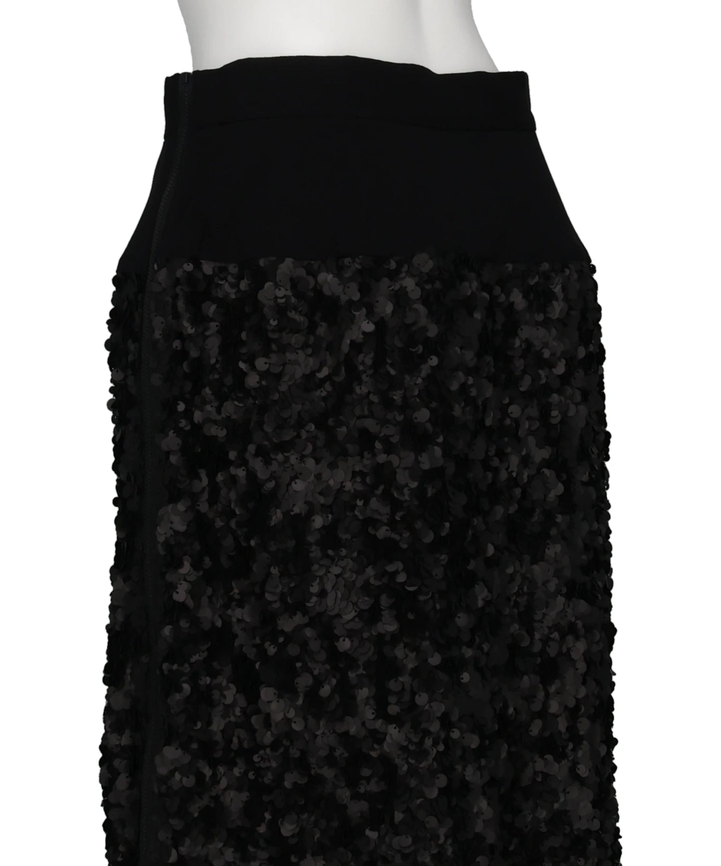 SEQUIN+LACE SKIRT