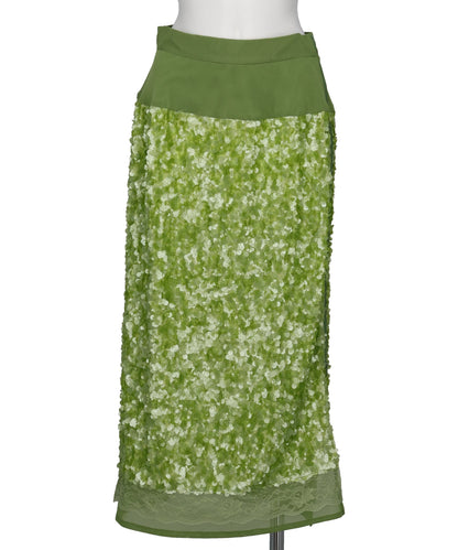 Chika Kisada(チカキサダ) 2026AW SEQUIN+LACE SKIRT CS-26272