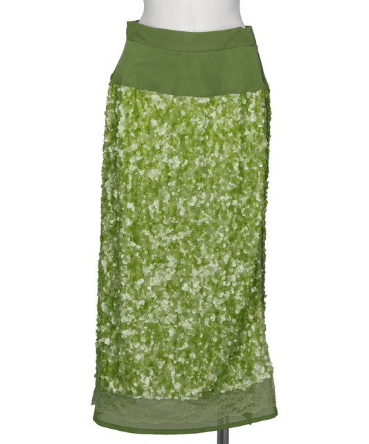 Chika Kisada(チカキサダ) 2026AW SEQUIN+LACE SKIRT CS-26272