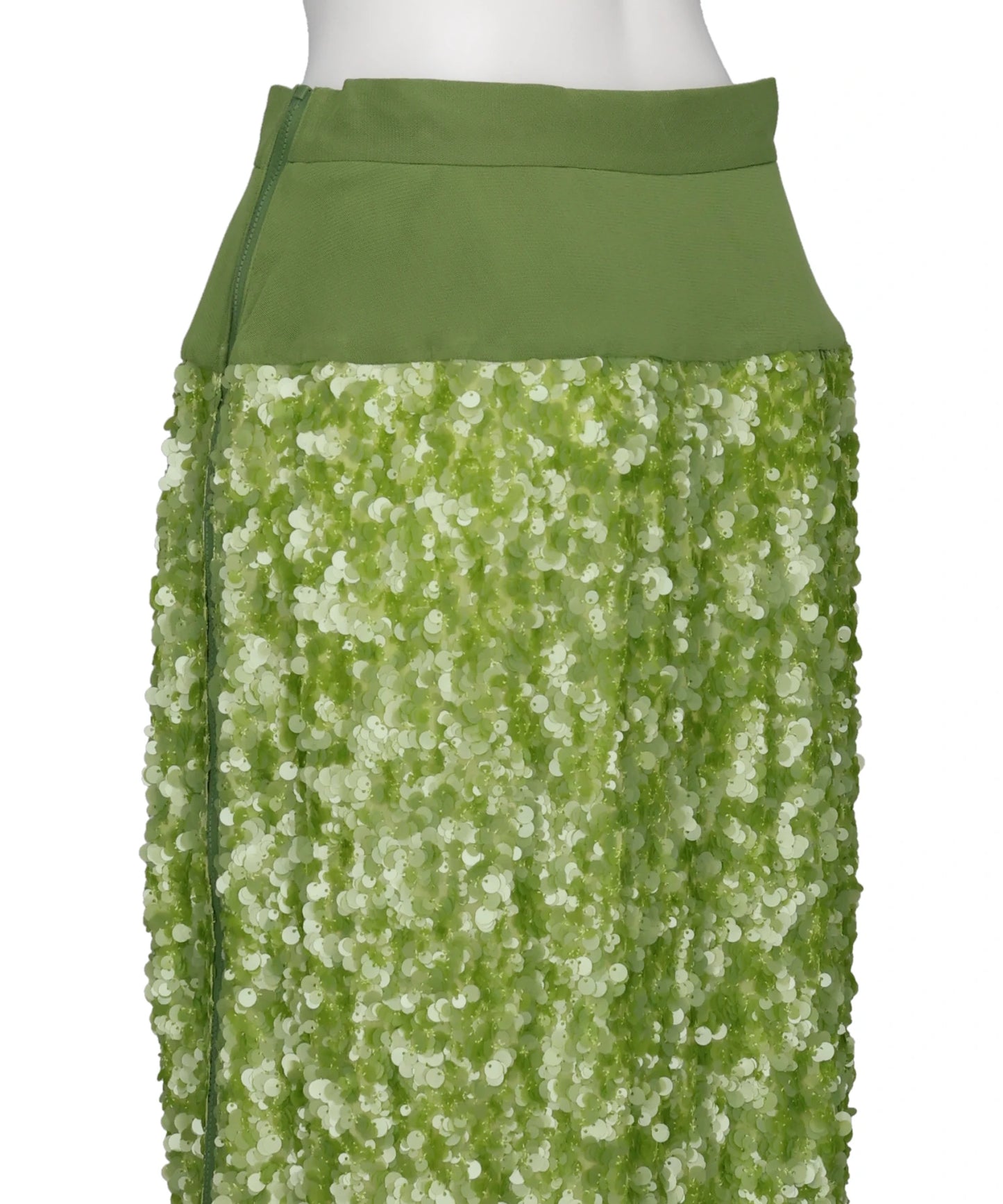 SEQUIN+LACE SKIRT