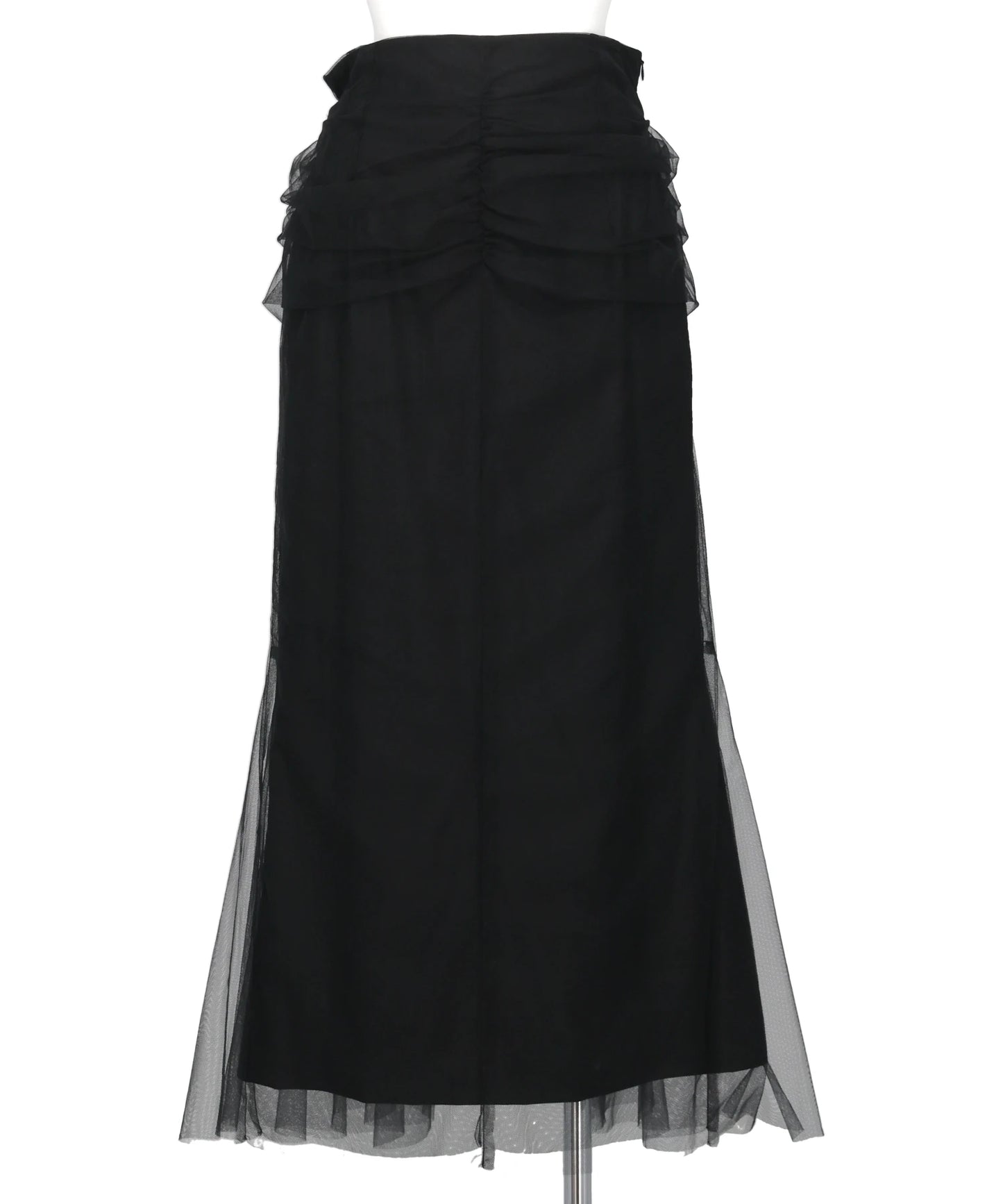TULLE-PANELED SKIRT