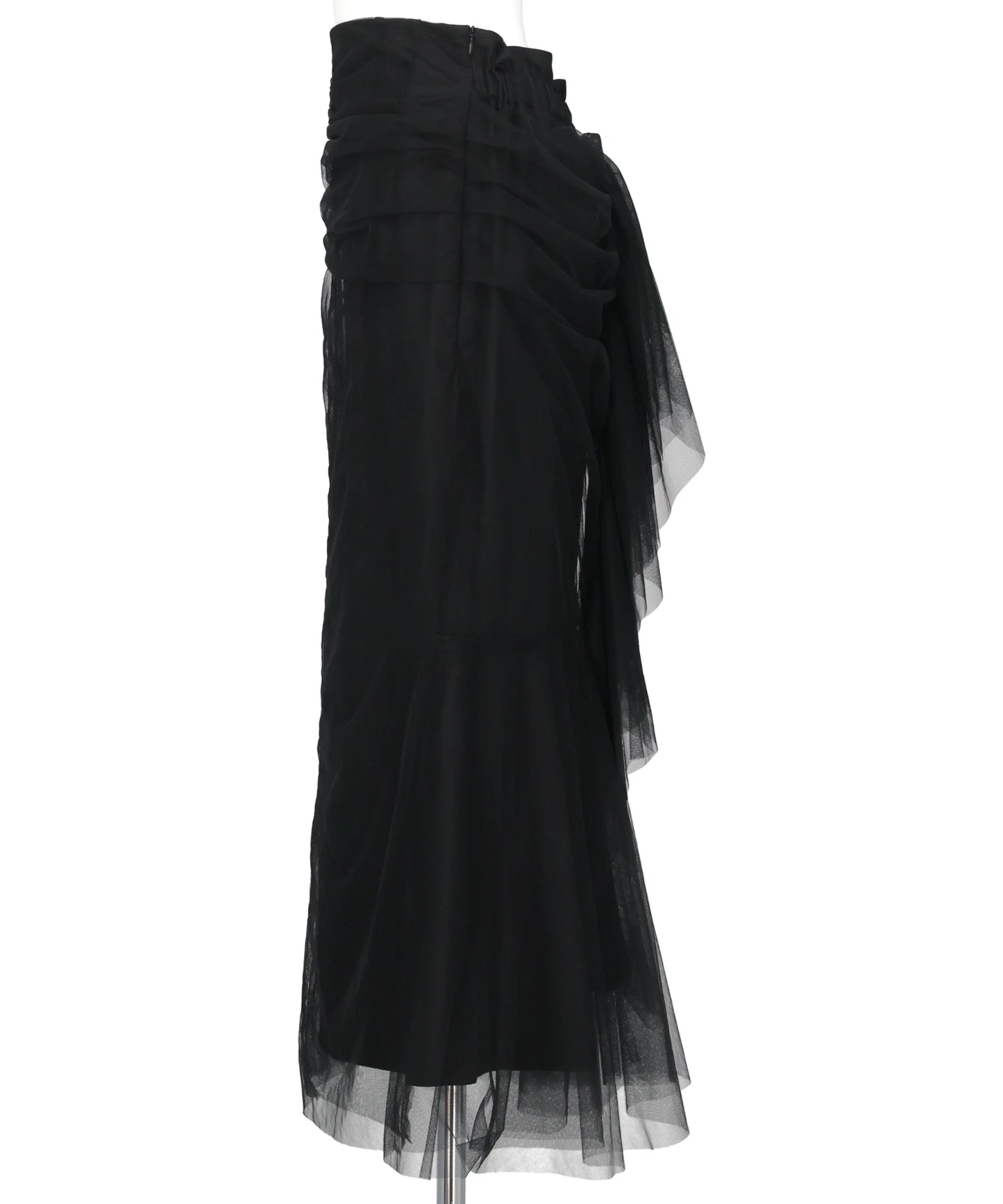 TULLE-PANELED SKIRT