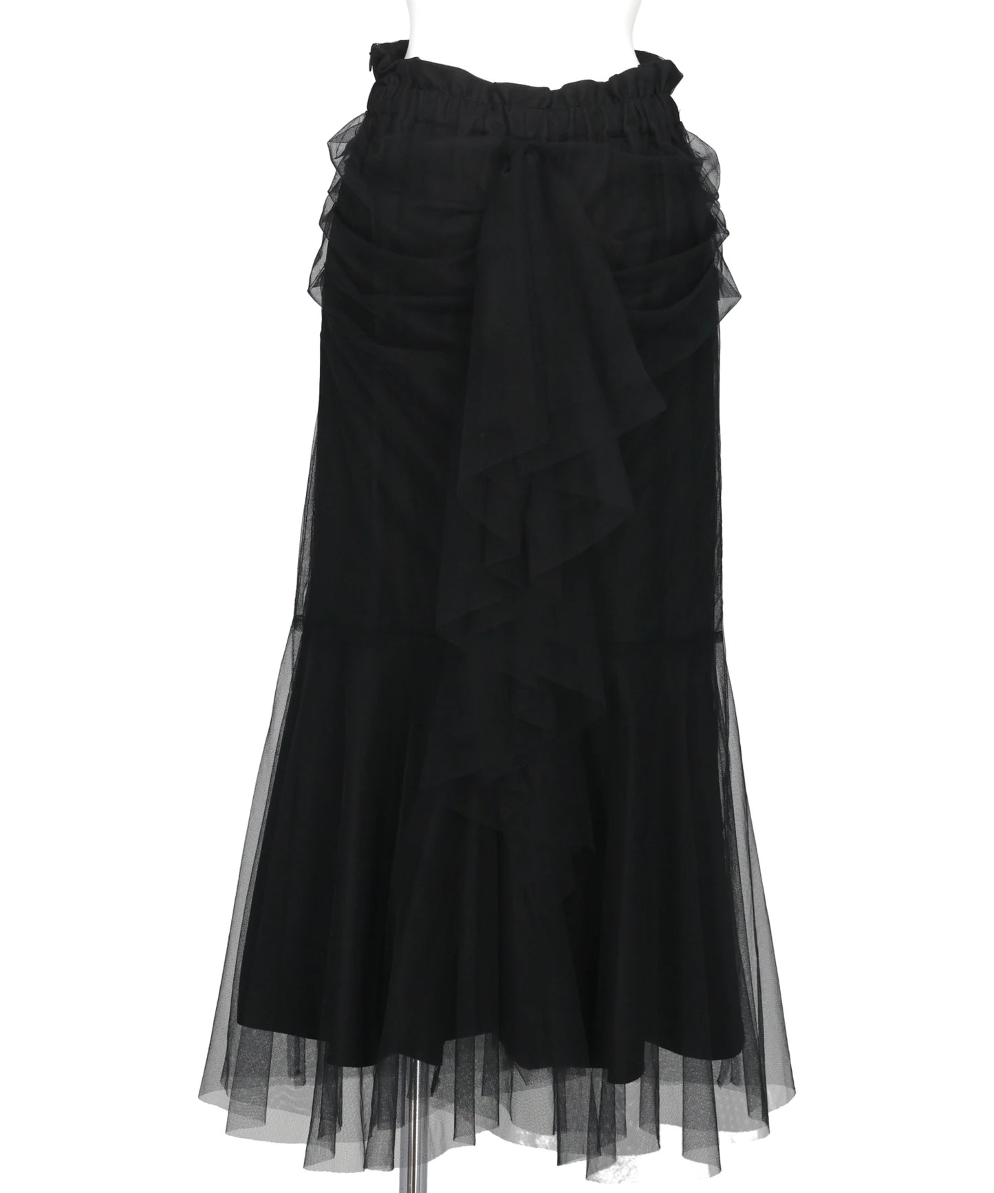 TULLE-PANELED SKIRT