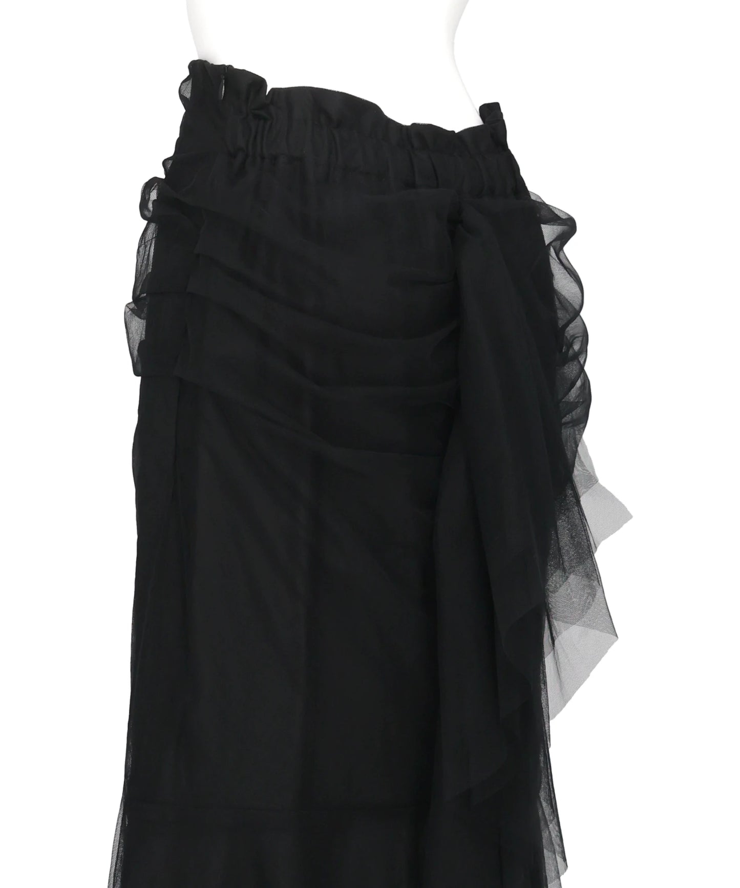 TULLE-PANELED SKIRT