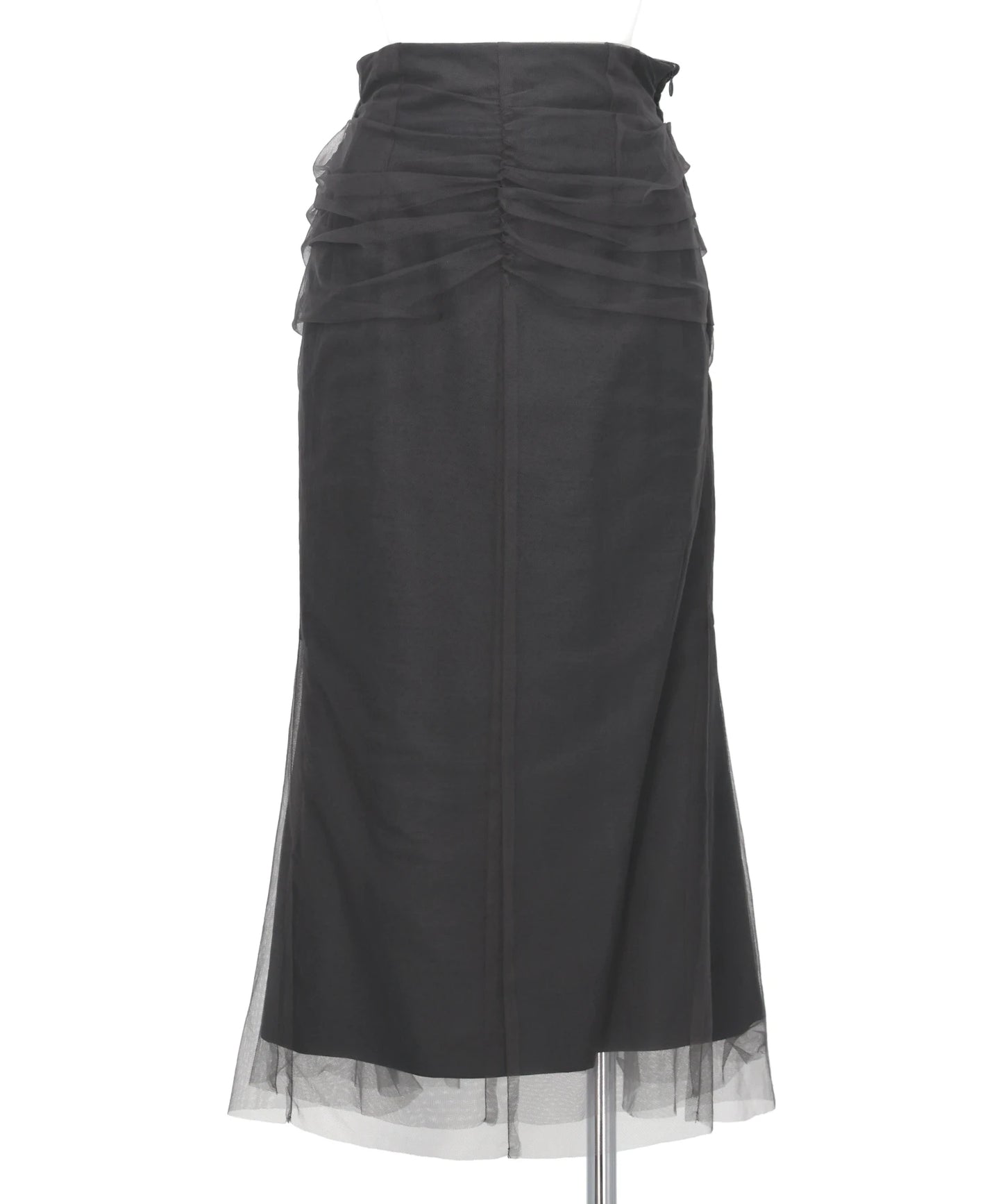TULLE-PANELED SKIRT