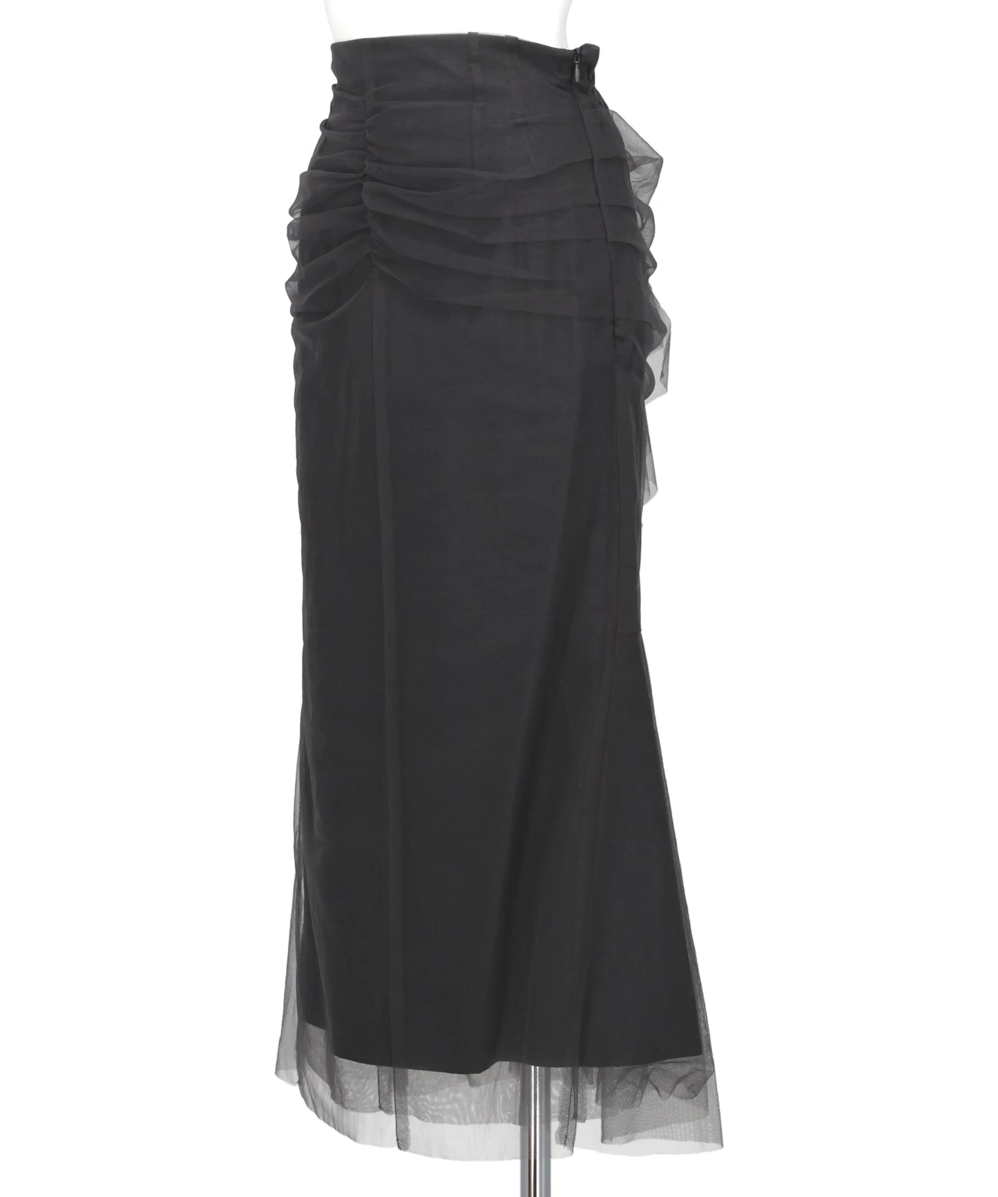 TULLE-PANELED SKIRT