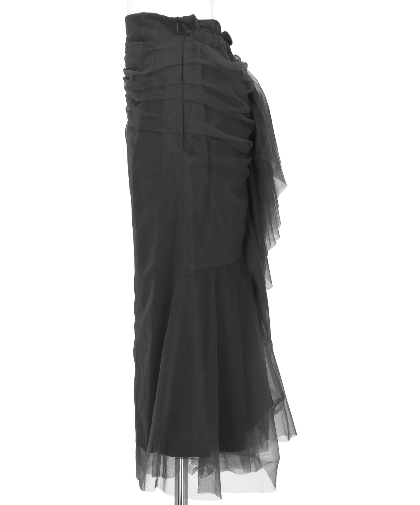 TULLE-PANELED SKIRT