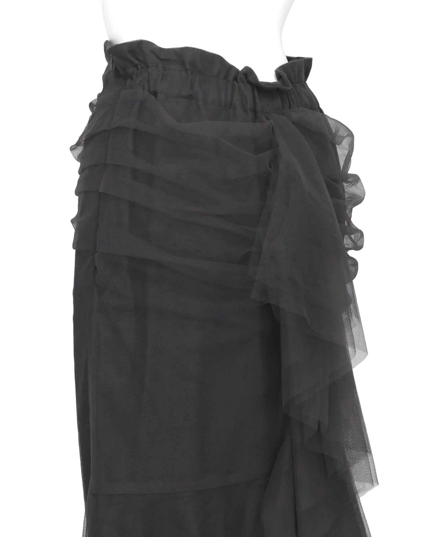 TULLE-PANELED SKIRT