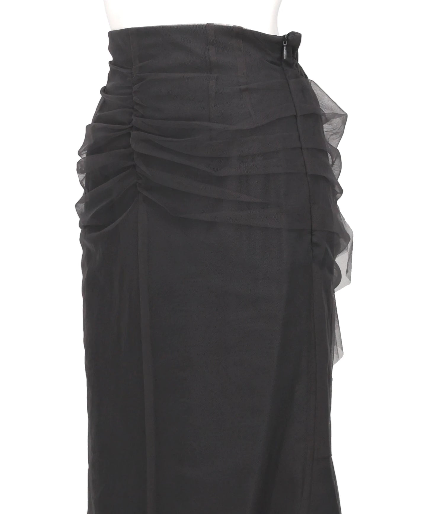 TULLE-PANELED SKIRT